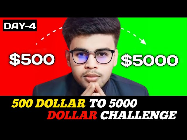 Day-4 || 500 Dollar To 5000 Dollar Forex Trading Challenge || Malay Singha