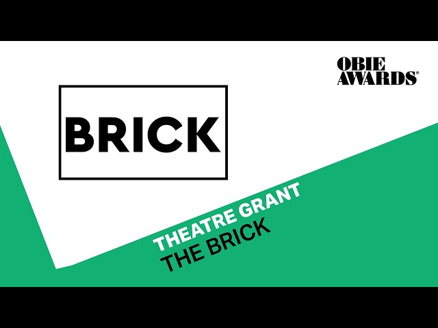 67th Obie Awards: The Brick Acceptance Speech