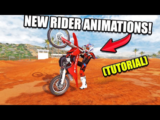 How to INSTALL NEW RIDER ANIMATIONS in MX Bikes! 🏆