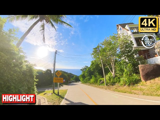 360° The morning at Koh Tao, Thailand 2023 EP17  Virtual tour Lofi BGM 4K เกาะเต่า ตอนเช้า