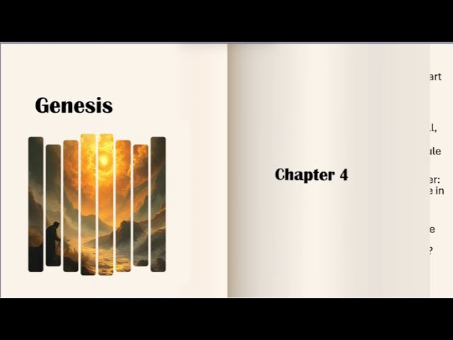 Let's read together. Genesis chapter 4.