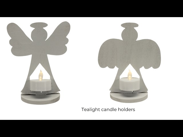 I Built a STUNNING Angel Tea Light Candle Holder with My Scroll Saw