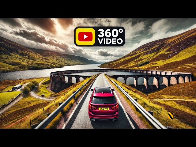 Epic 360° Scottish Road Trip: Journey to a Hidden Highland Dam! 🌍🚗 Insta360 X4 Adventure