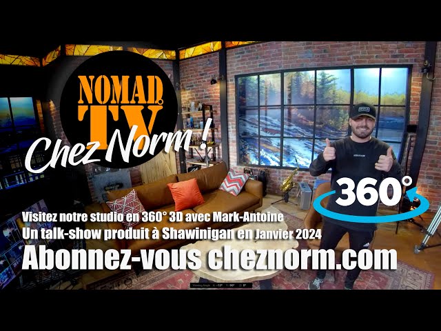 360° 3D - du studio par Mark-Antoine Duchesne (navigué avec la souri)