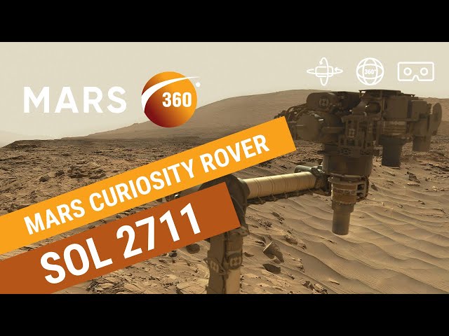 Mars 360: NASA's Mars Curiosity Rover - Sol 2711 (360video 8K)