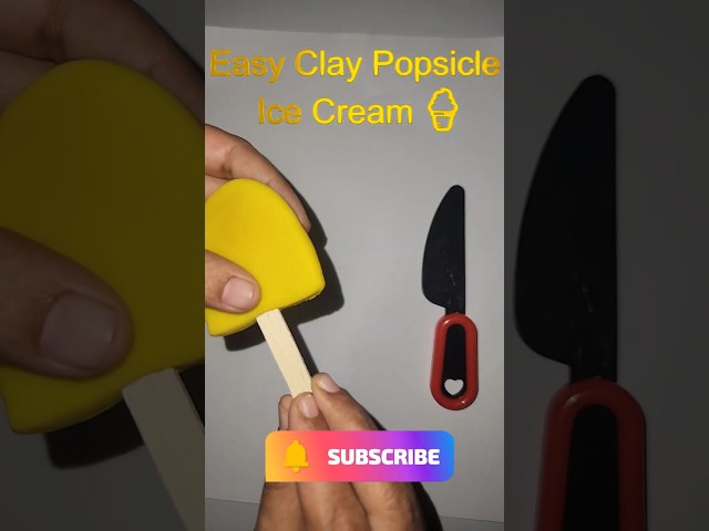 Easy Clay Popsicle Ice Cream | Fun DIY Clay Craft for Kids #clayart #popsiclecrafts