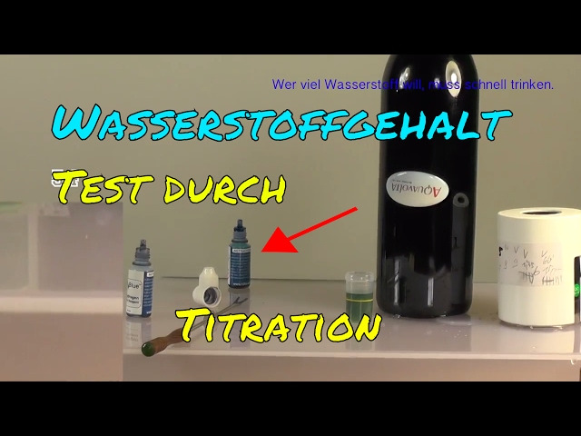 Hydrogen Content Test by Titration - AquaVolta® Hydrogen Booster