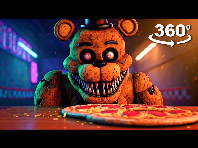 Freddy Fazbear Jumpscare in 360° VR: Can you survive the night?