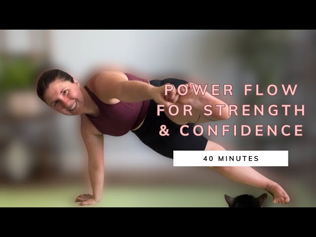 Power Vinyasa Flow for Full Body Strength - Energizing Morning Flow - Plank and Core Strength Yoga