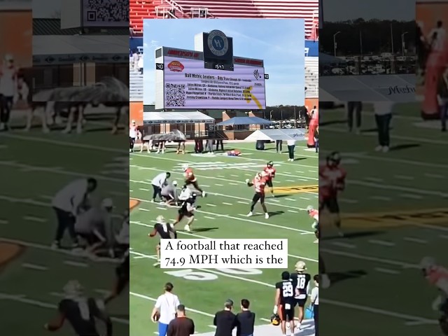 This quarterback is going viral for how hard he throws! #shorts #oregon #quarterback