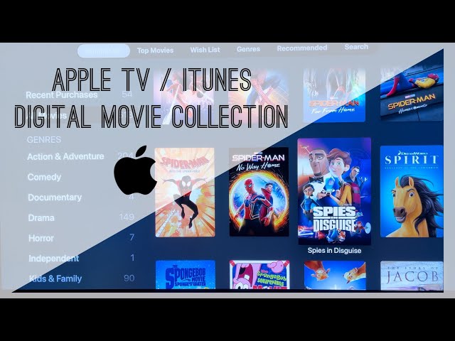 My Apple TV Digital Movie Collection 2023