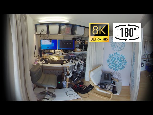 My workspace in 8K VR180! Recorded with an Insta360 Pro 2