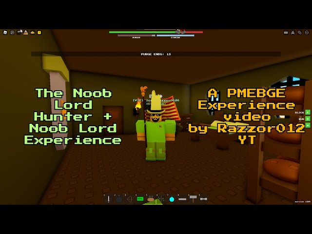 PMEBGE | The Noob Lord + The Noob Hunter Experience