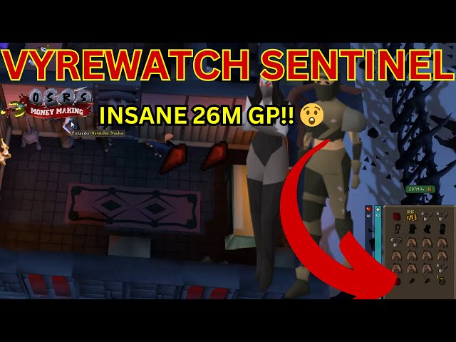 OSRS Pickpocketing Vyre Sentinels | Insane 26M+ GP with TWO BLOOD SHARDS 😲 !