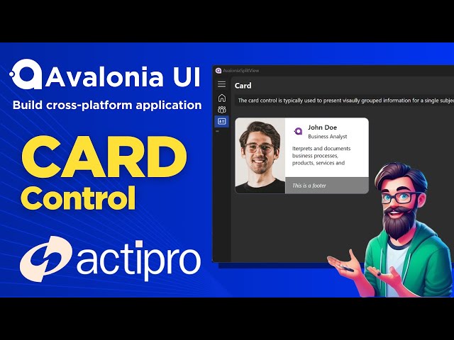 एवलोनिया ट्यूटोरियल: MVVM के साथ कार्ड नियंत्रण लागू करें | एक्टिप्रो नियंत्रण | क्रॉस प्लेटफ़ॉर्म