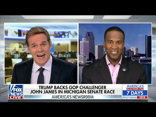 John James Joins America's Newsroom on Fox News