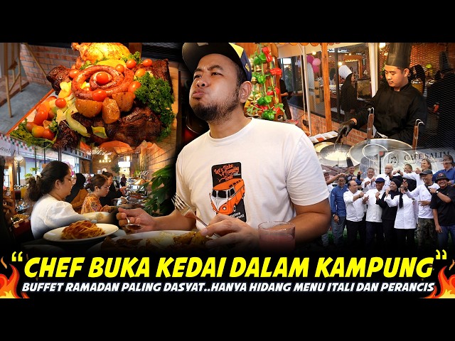 CHEF BERPENGALAMAN 40 TAHUN BUKA KEDAI DALAM KAMPUNG..Artis Terkenal Pun Datang Di CAFE SALIM MERU