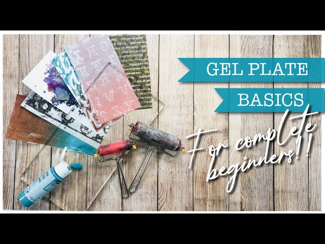 Gel Plate Printing  Techniques 101 🎨 Basic tips for complete beginners!