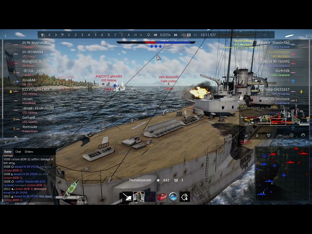 how does bot destroyer detonate battleship magazine with guns?????????? gaijin why