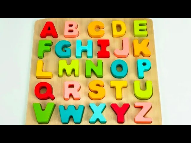 Learn ABC in Minutes with this FUN Preschool Puzzle! // Capital  Letter  Alphabet  and Colour  name