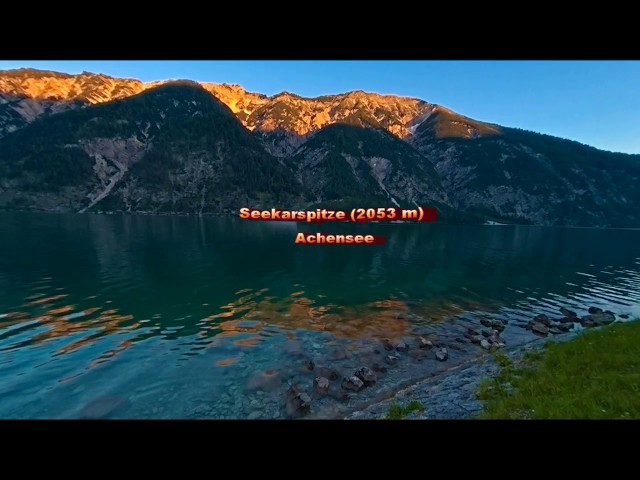 3D VR 180 4K  Seekarspitze mountain 2053m Tyrol,-Austria.  Slideshow -Shooting with Kandao QooCam