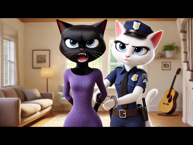 Kitten Becomes a Cop 😻 Revenge on Stepmother 😿 #cat #cute #ai #catlover #catvideos #cutecat  #aicat