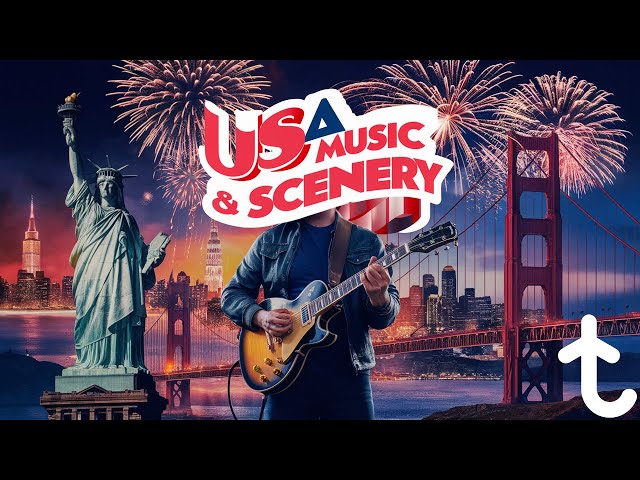 Discover 🇺🇸 USA 🇺🇸 : 60 Minutes of Stunning Scenery & American Music!