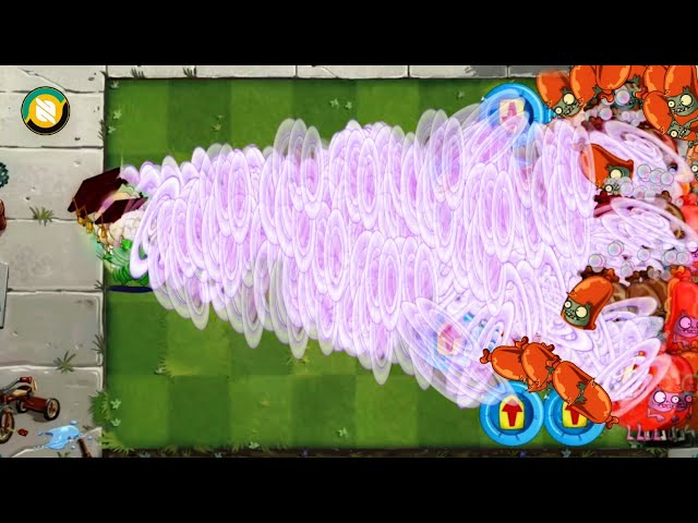 100 Plants Max Level Vs 100 Hot Dog Imp Zombie !! Plants Vs Zombies 2