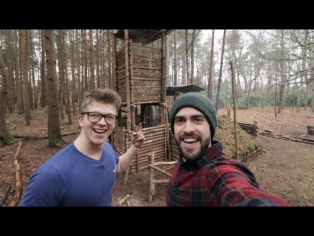 Bushcraft ft. ALEC STEELE - Fire Lighting, Steak, Axe work - Epic Day at The Camp!