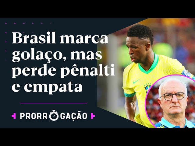 VINI JR PERDE PÊNALTI E BRASIL EMPATA FORA DE CASA CONTRA A VENEZUELA EM JOGO COM EXPULSÕES