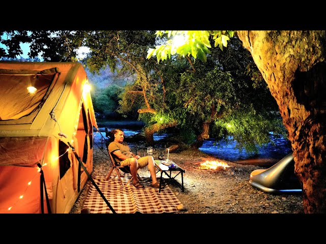 Relaxing Camping Trip by the Kern River in California /Silent Camping ASMR (part 1)