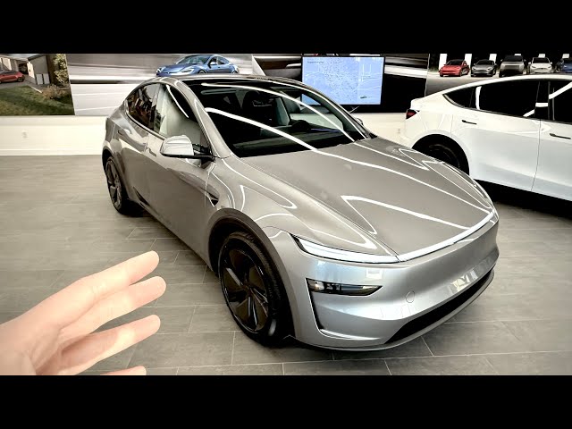 FIRST USA DELIVERY 2026 MODEL Y “LAUNCH” EDITION [4K] JUNIPER in QUICKSILVER*