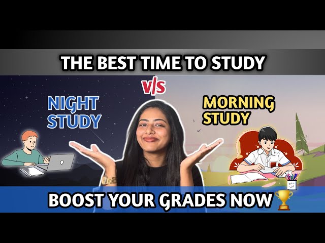 Which is the best time to study?Night or Morning 🙌