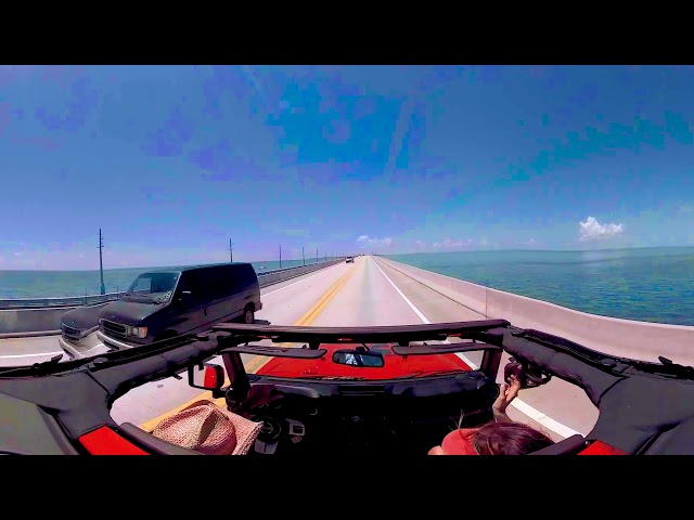 World-Famous Seven Mile Bridge in 360 Degrees  (feel free to mute speaker if it's too windy for ya!)