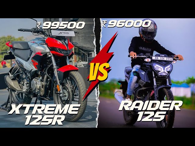 Hero Xtreme 125r vs TVS RAIDER 125 competition 🔥 -@skybhp