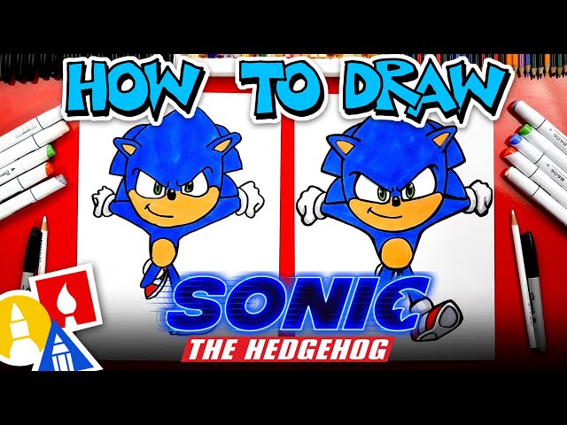 How To Draw Sonic From Sonic The Hedgehog Movie