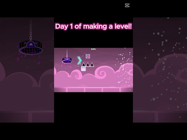 Day 1 of making a level! #gaming #geometrydash #gd #mita #levelup #makingalevel