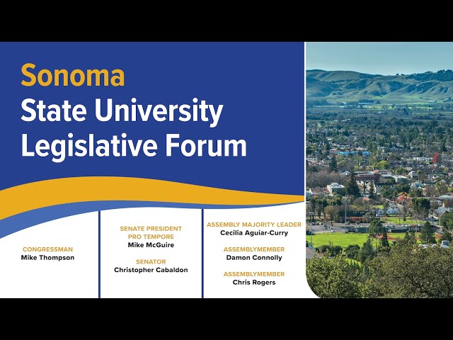 Legislative Forum at Sonoma State University