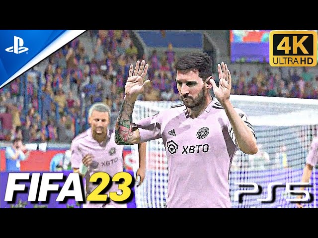 MESSI no celebration 🤩 FIFA 23 - Inter Miami Vs. FC Barcelona - Friendly match | PS5 4K 60FPS HDR