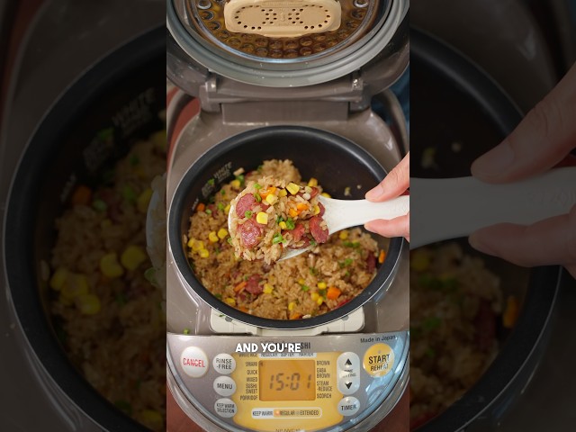 Easy Chinese Sausage Rice Cooker Recipe