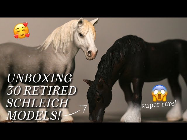 HUGE Schleich Horse Unboxing ! 30 Retired Models | PRS Studios