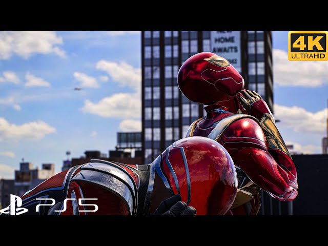 Iron Spider & Red Mysterio Vs Sandman Spiderman 2 Ps5 Slim 4K HDR