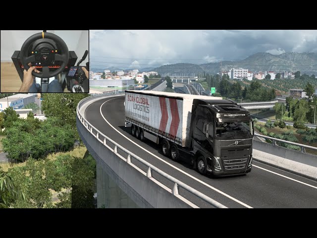 Driving on the roads of Greece - Euro Truck Simulator 2 | Thrustmaster T300RS | Gameplay