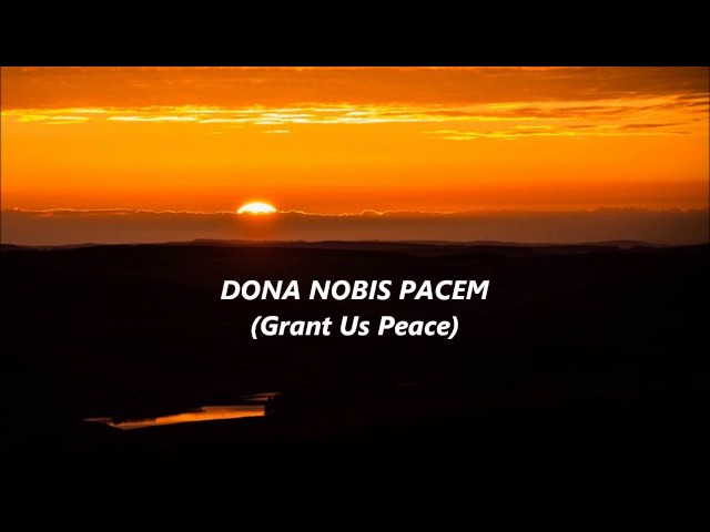 DONA NOBIS PACEM Round Canon choir hymn in three parts words lyrics text trending sing along song