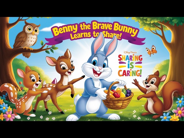 Benny the Brave Bunny: Sharing is Caring | Learn to Share | Yo-Yo Kids Storytime