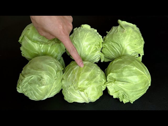 Excess Cabbage? Don’t Refrigerate! Use This Simple Method to Keep It Fresh for a Year ! 包菜放一年依然新鲜美味！