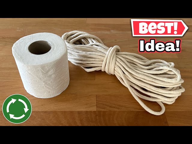 Best Idea with Macrame String and Toilet Paper! Recycle!