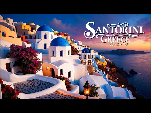 LIVE: Santorini, Greece in 4K ULTRA HD 60FPS Video by Drone | Scenic Relaxation Film with Calming