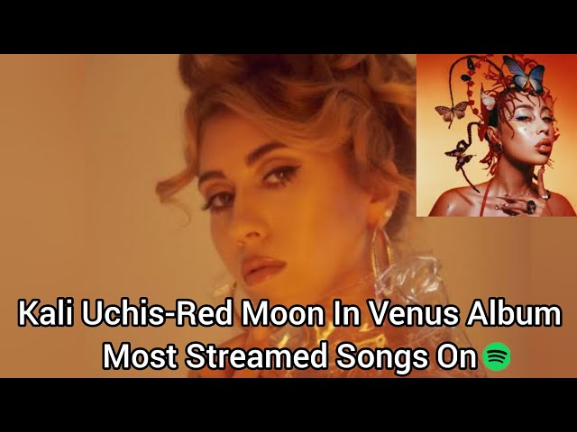 Kali Uchis-Red Moon in Venus Album Most Streamed Songs On Spotify