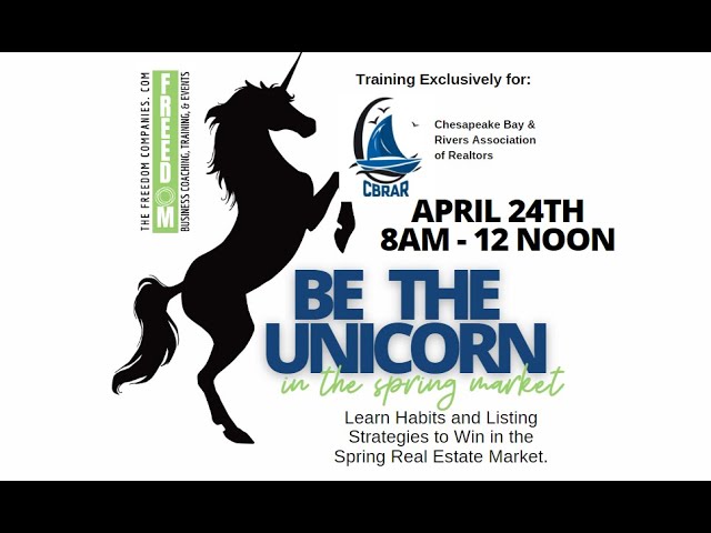 You are invited!! BE THE UNICORN Training on April 24th